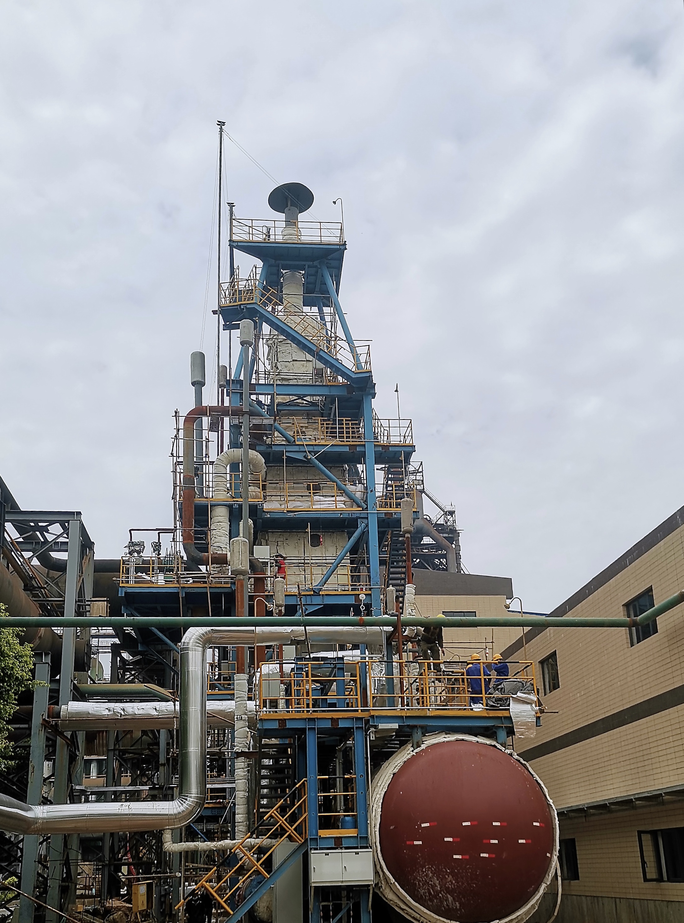 18MW低溫余熱發(fā)電工程蒸汽過熱爐項目開車成功